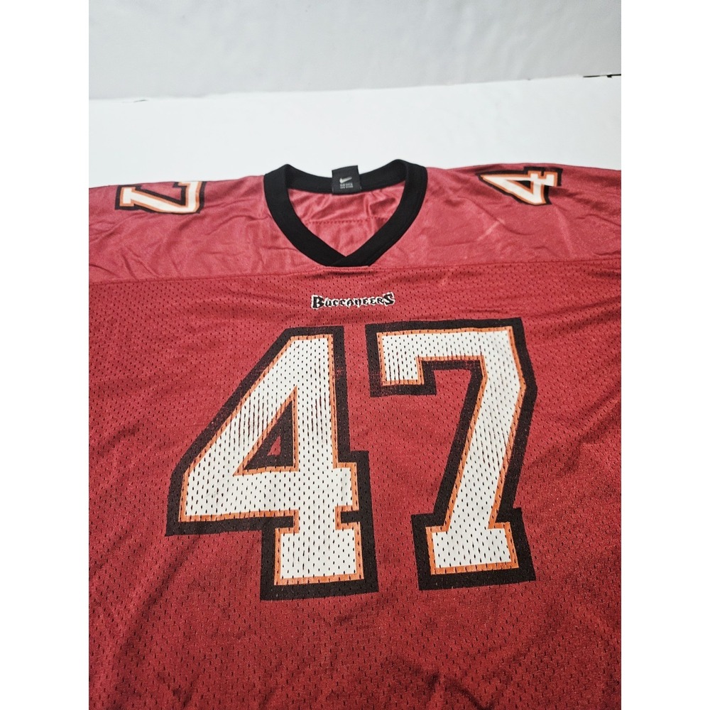 John Lynch #47 Tampa Bay Buccaneers NFL Nike Football Jersey Men's Size XL - Picture 3 of 5